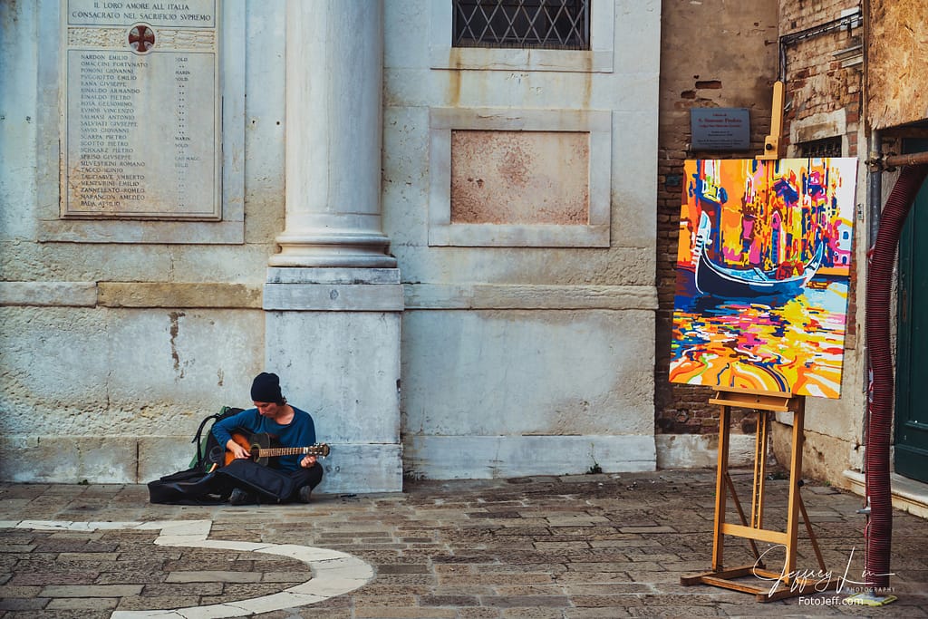 24. A Street Artist in Venice