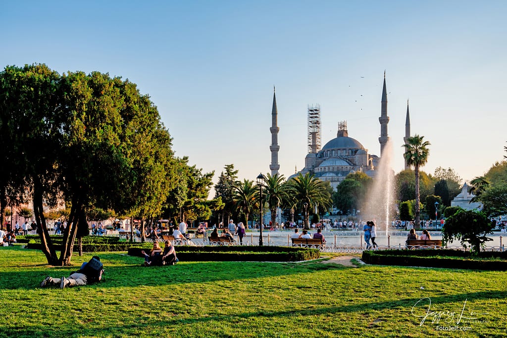 120. Blue Mosque and Sultan Ahmad Maydan Fountain