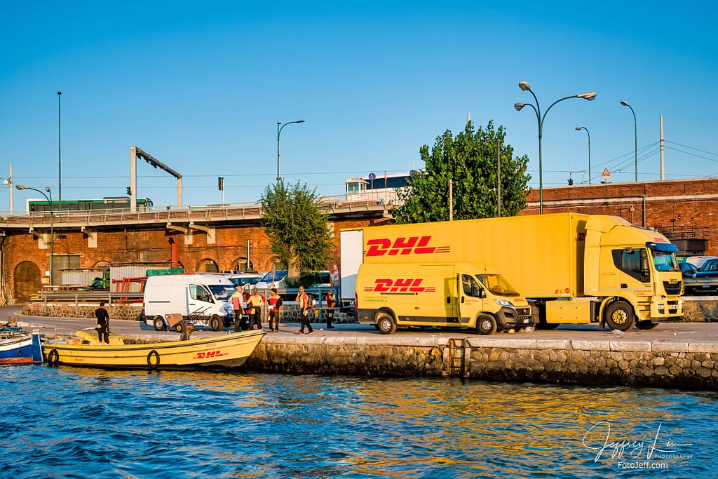 4. DHL Delivery Boat in Venice